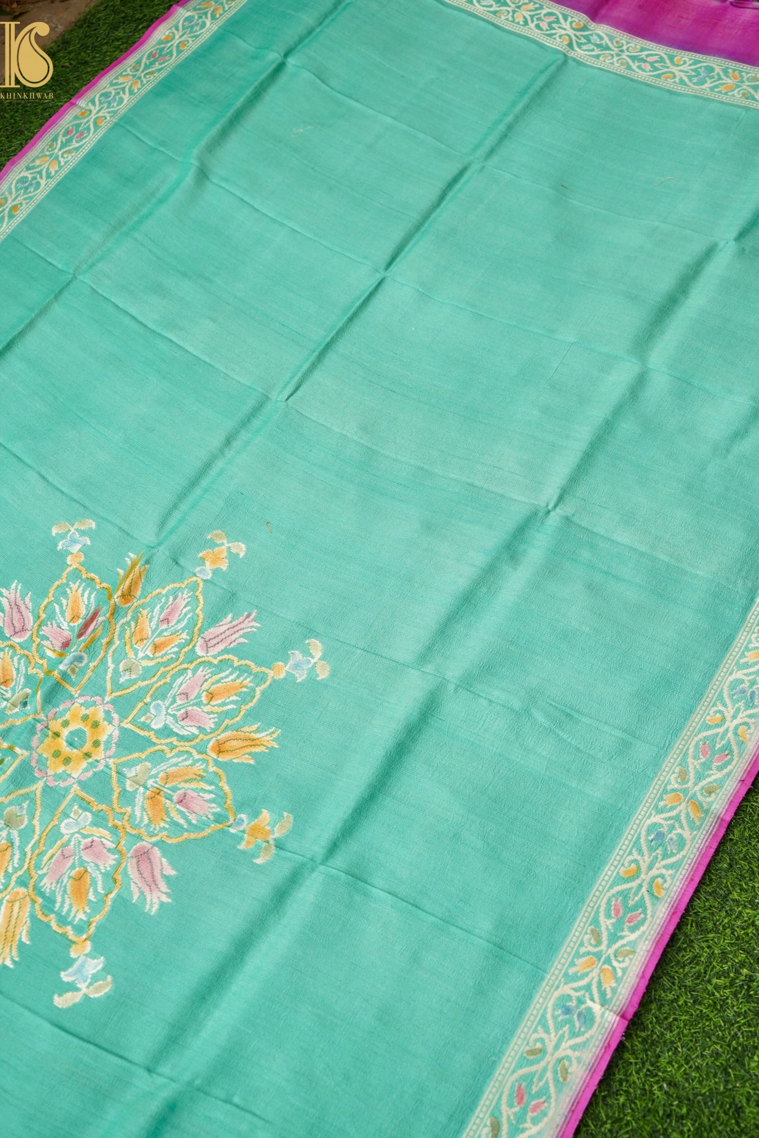 Pure Tussar Georgette Handloom Banarasi Turkish Dupatta