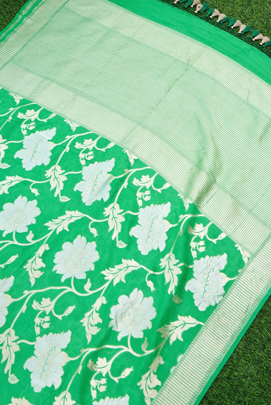 Pure Moonga Silk Handloom Banarasi Dupatta