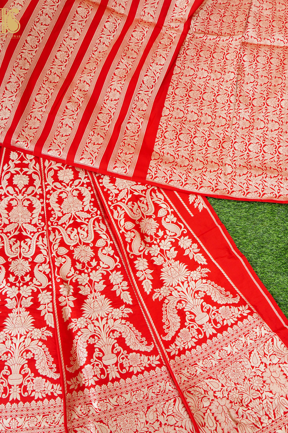 Handloom Banarasi Katan Silk Kalidar Aranya Lehenga