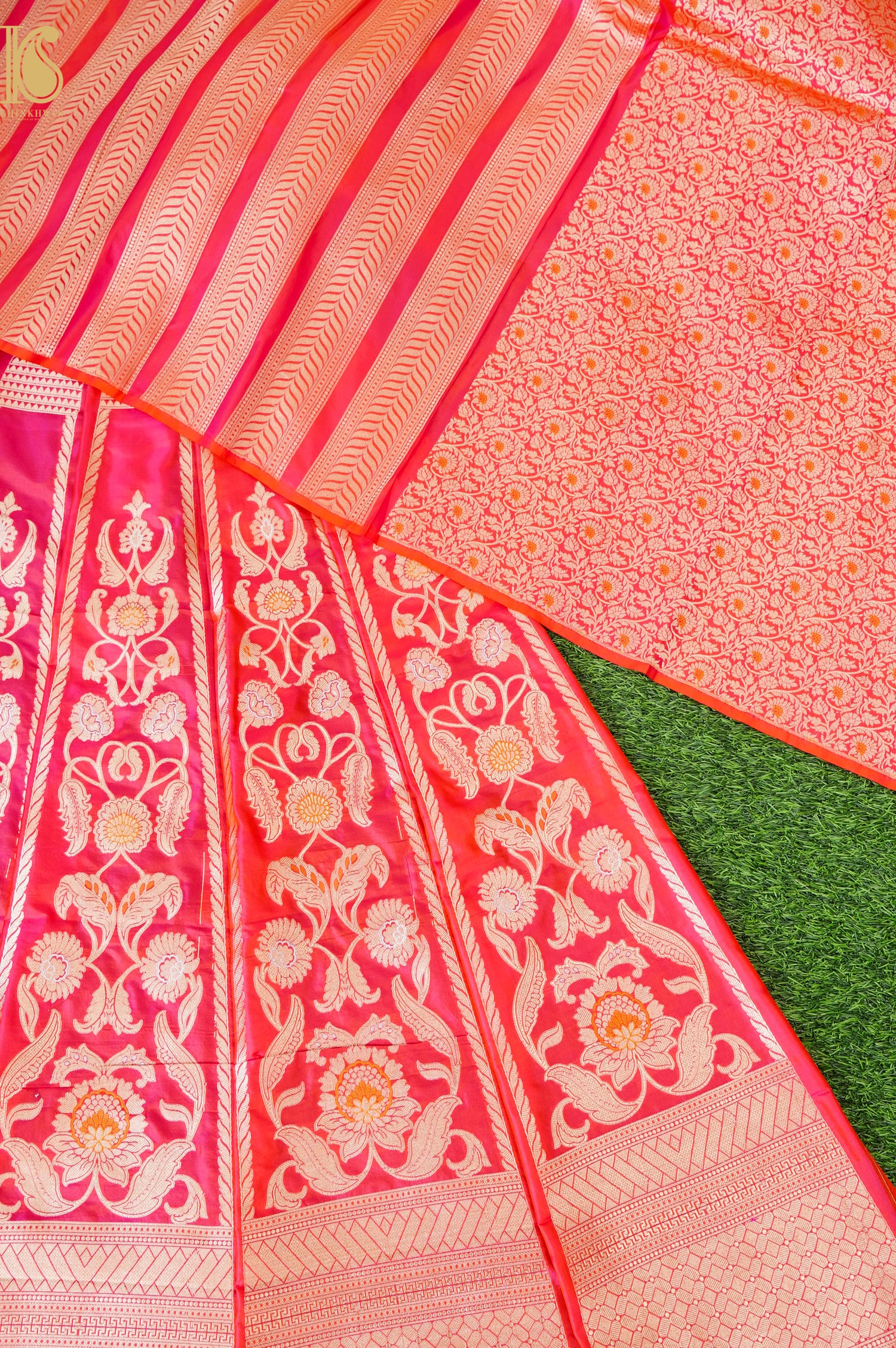 Handloom Banarasi Katan Silk Kalidar Latikaa Lehenga