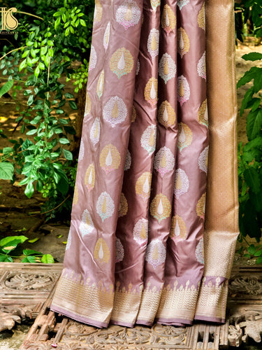Banarasi Handwoven Katan SIlk Kadwa Mor Saree
