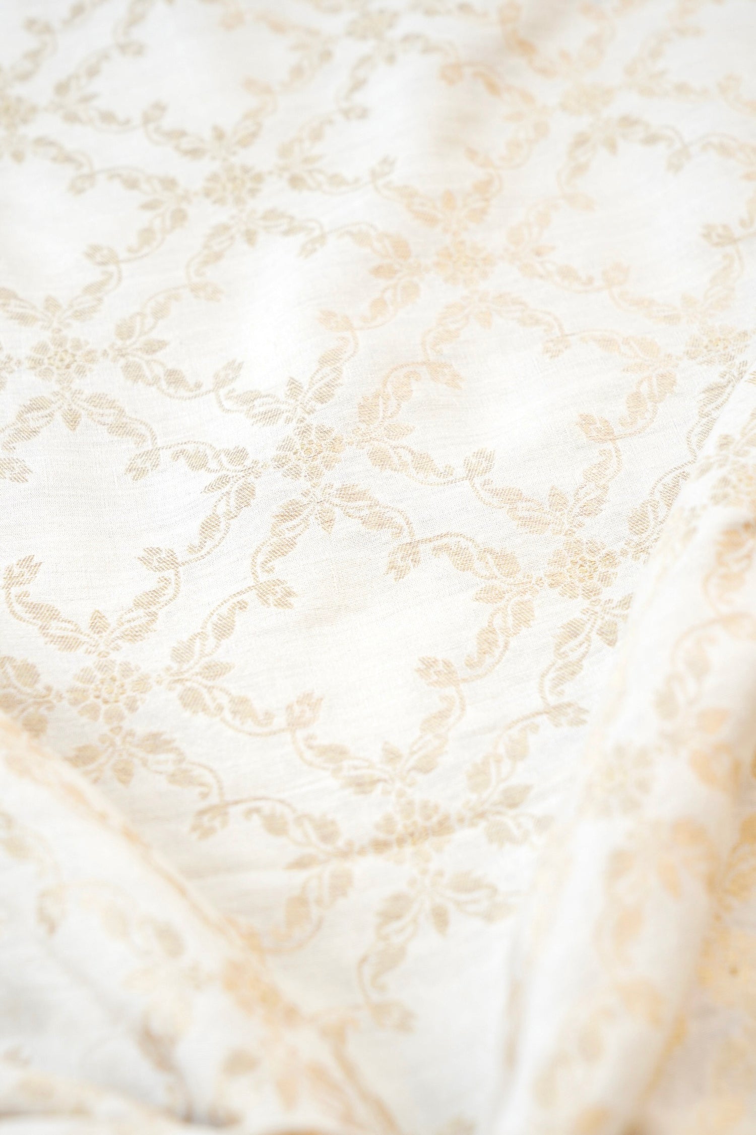 Moonga Silk Handloom Banarasi Dyeable Fabric