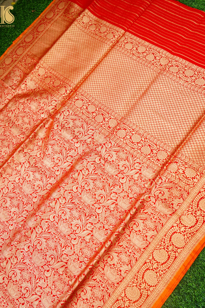 Handloom Banarasi Katan Silk Brocade Saree