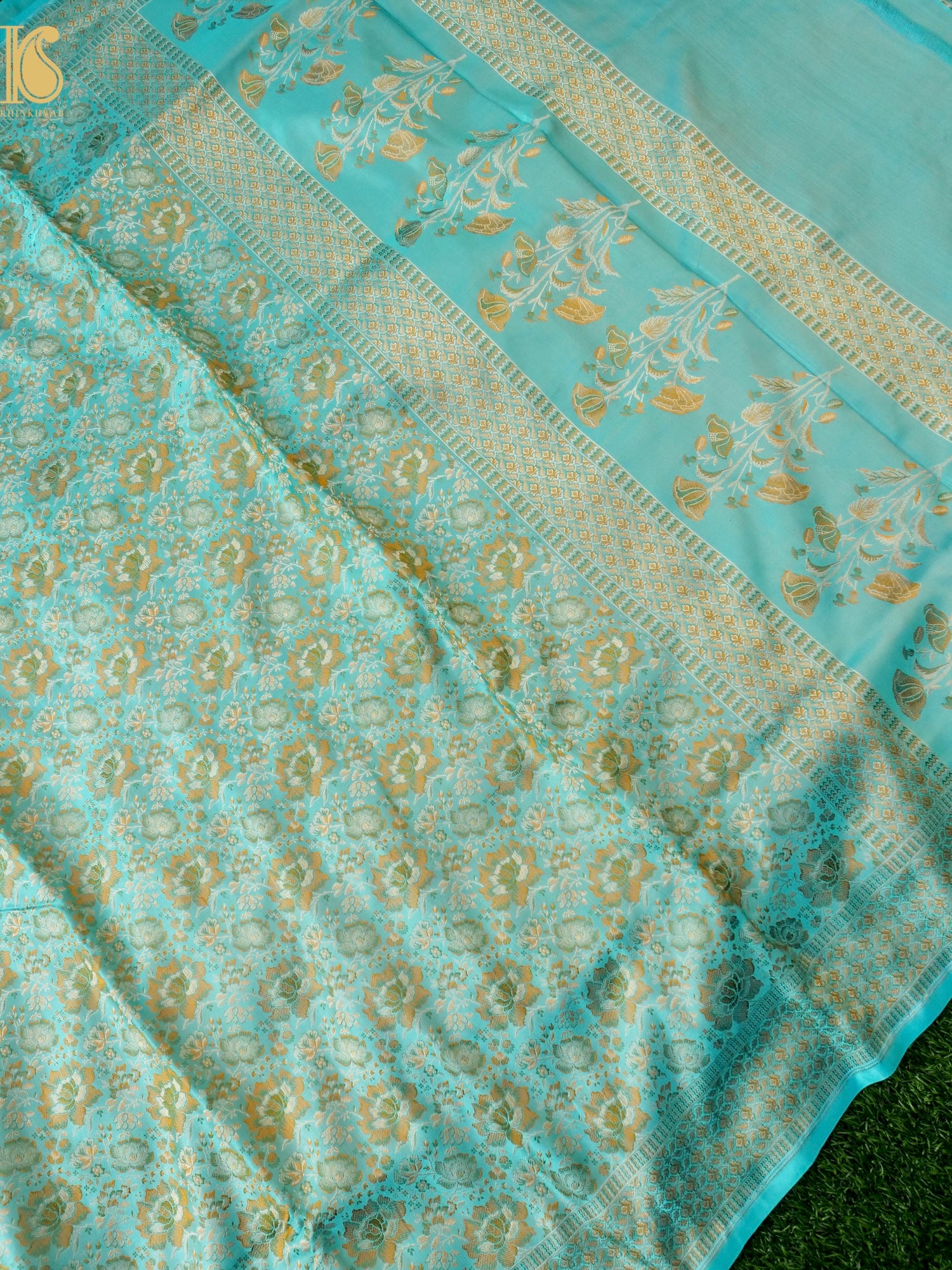 Handloom Banarasi Silk Resham Tanchoi Saree