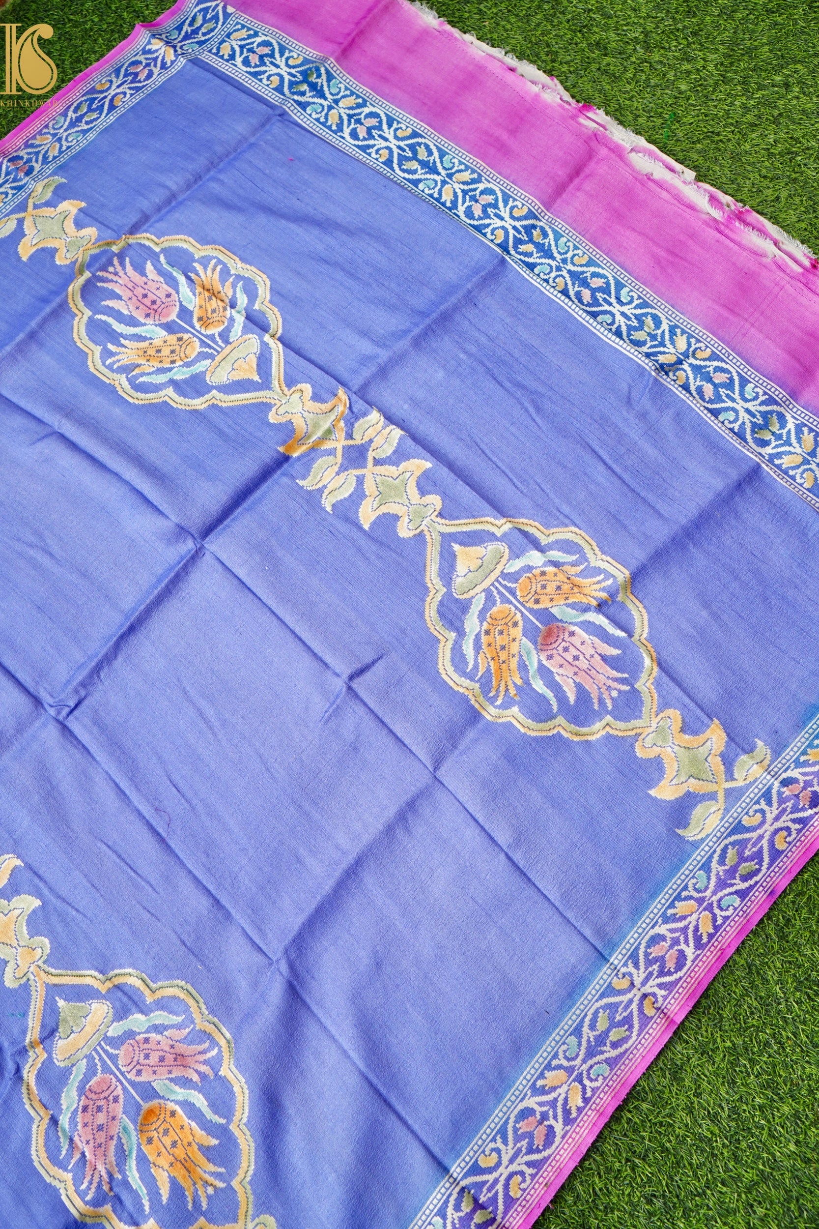 Pure Tussar Georgette Handloom Banarasi Turkish Dupatta