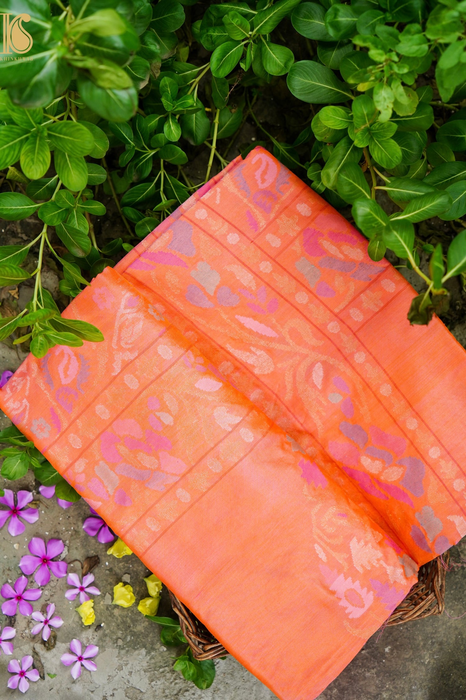 Handloom Banarasi Real Silver Zari Cotton Silk Saree
