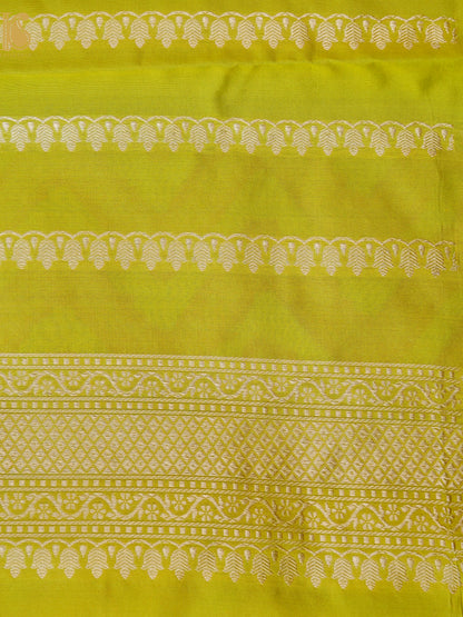 Handloom Banarasi Katan Silk Kadwa Border Saree