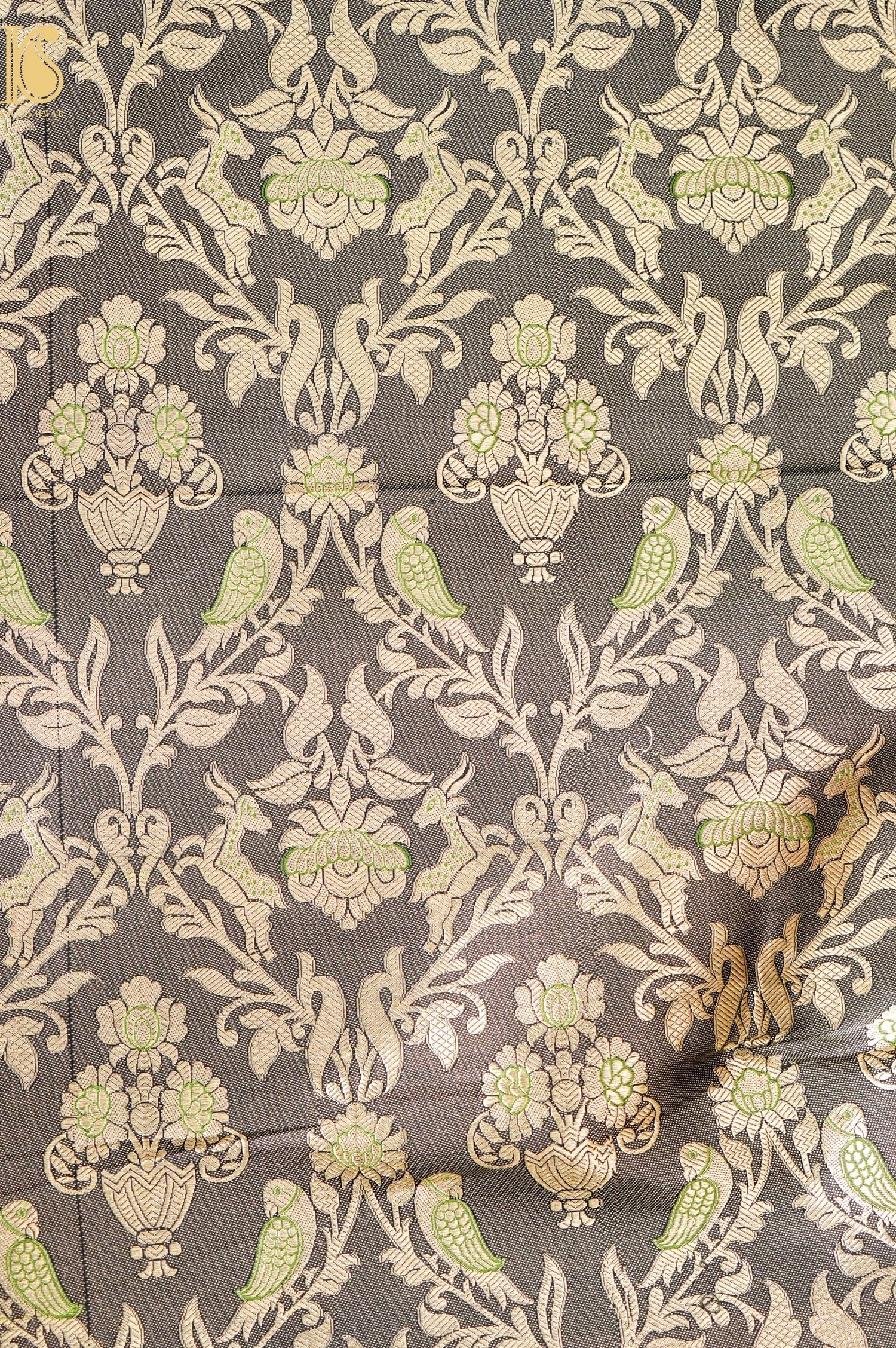 Handloom Banarasi Katan SIlk Kalidar Vanrajni Lehenga