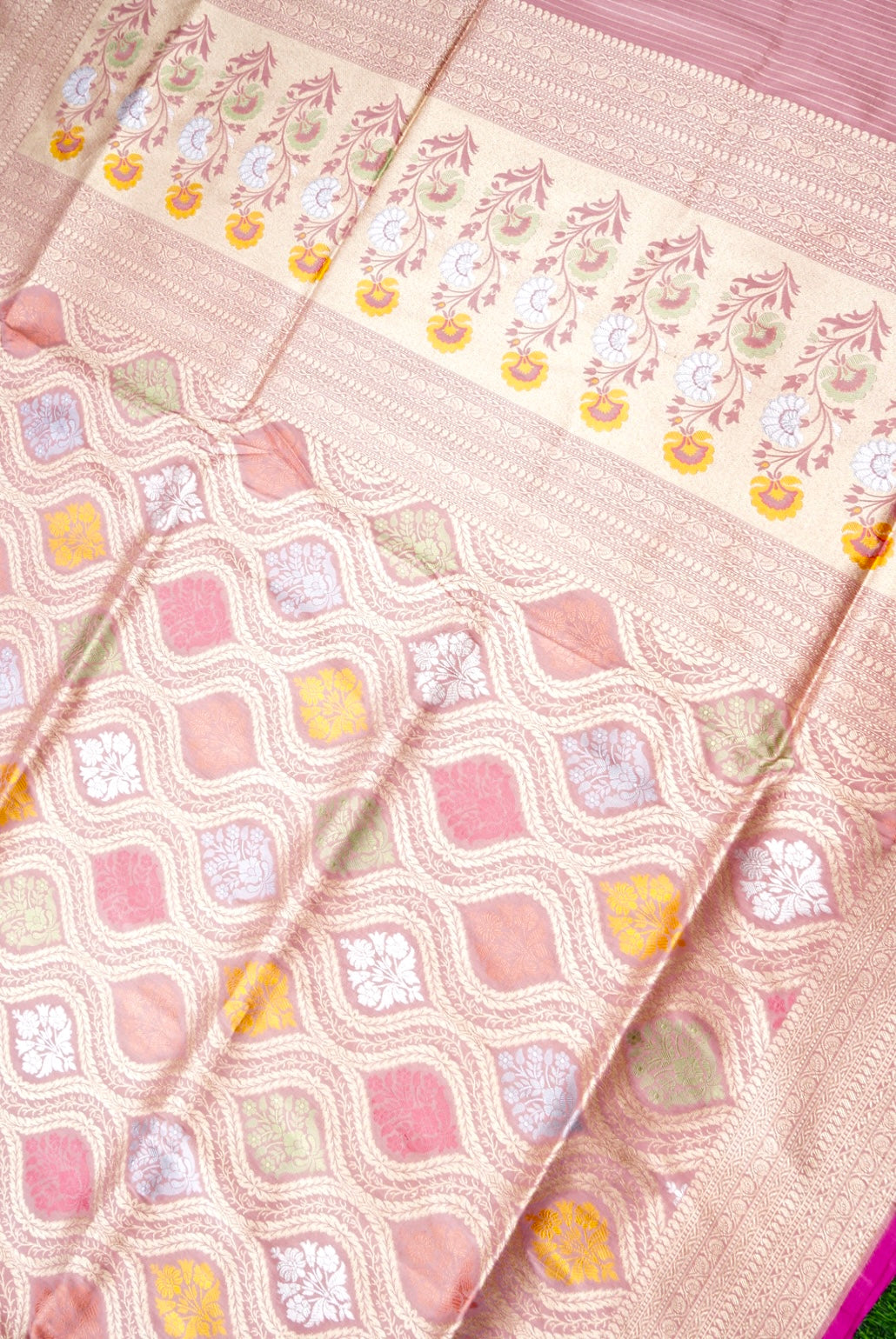 Handloom Banarasi Silk Brocade Saree