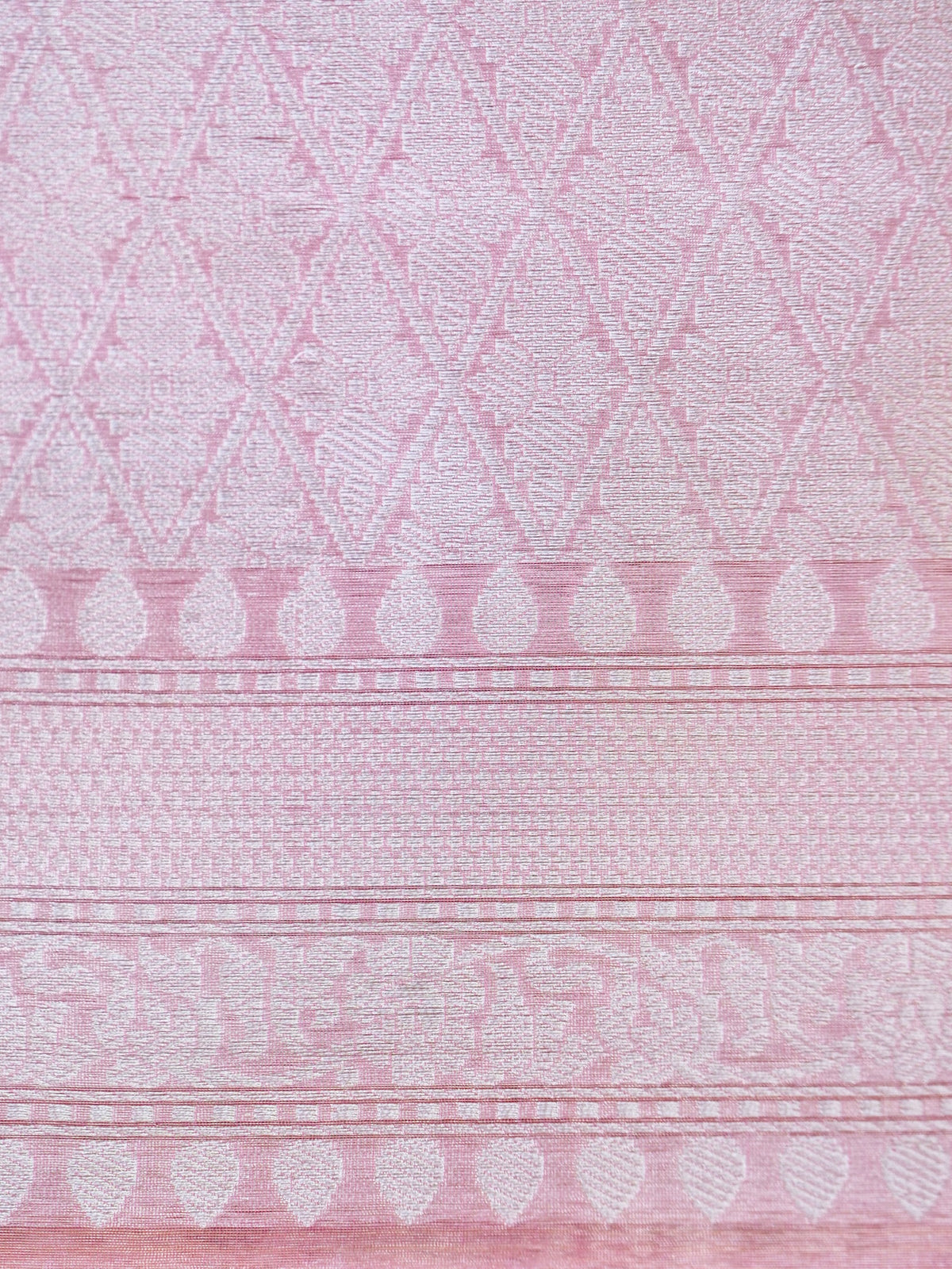 Handwoven Pure Tissue Silk Alfi Buti Banarasi Saree in Silver Grey - Aab