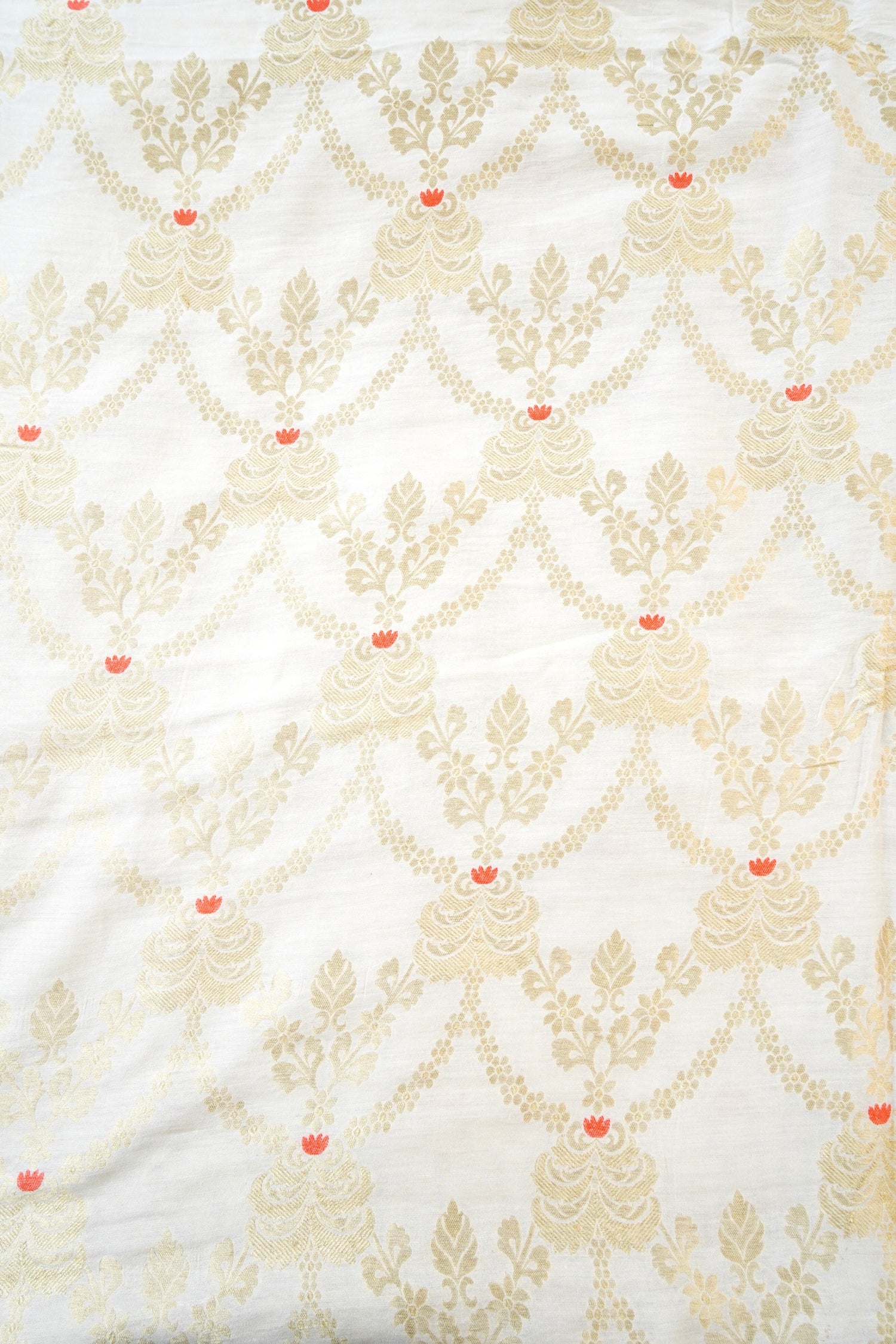 Moonga Silk Handloom Banarasi Dyeable Fabric