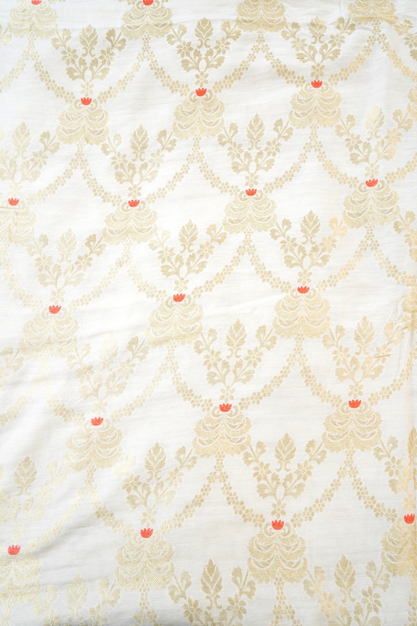 Moonga Silk Handloom Banarasi Dyeable Fabric