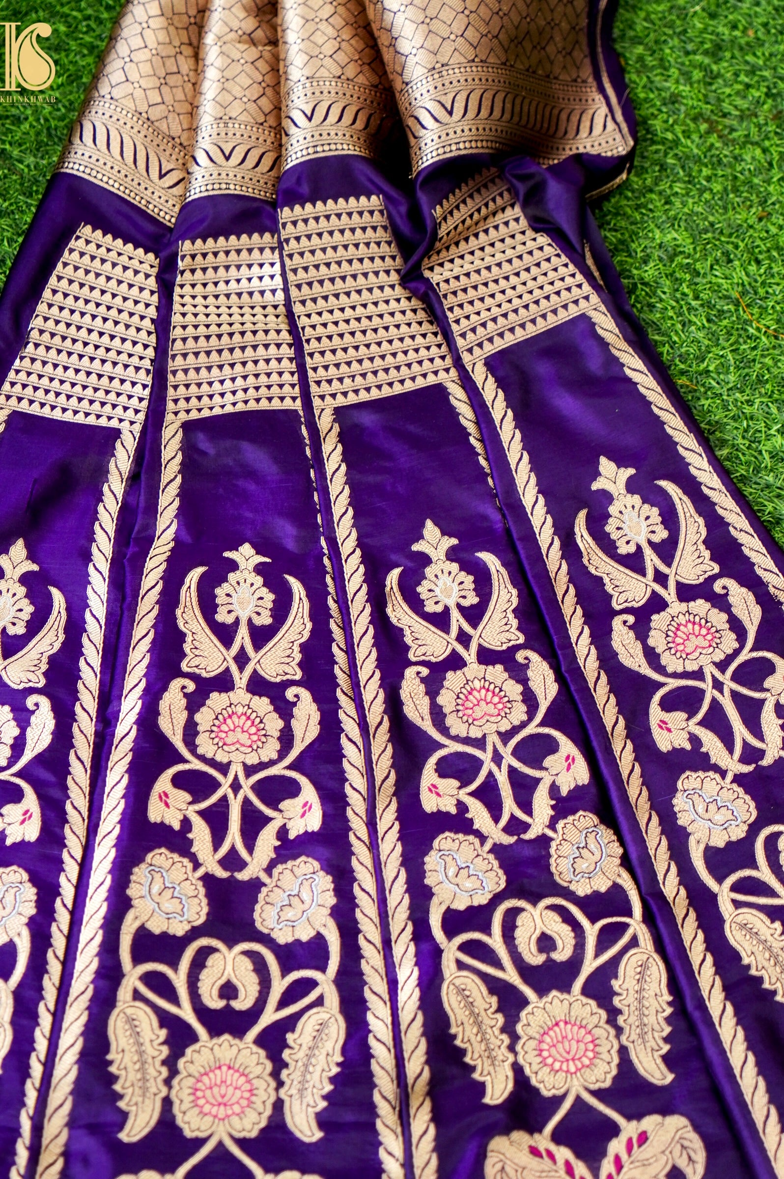 Handloom Banarasi Katan Silk Kalidar Latikaa Lehenga