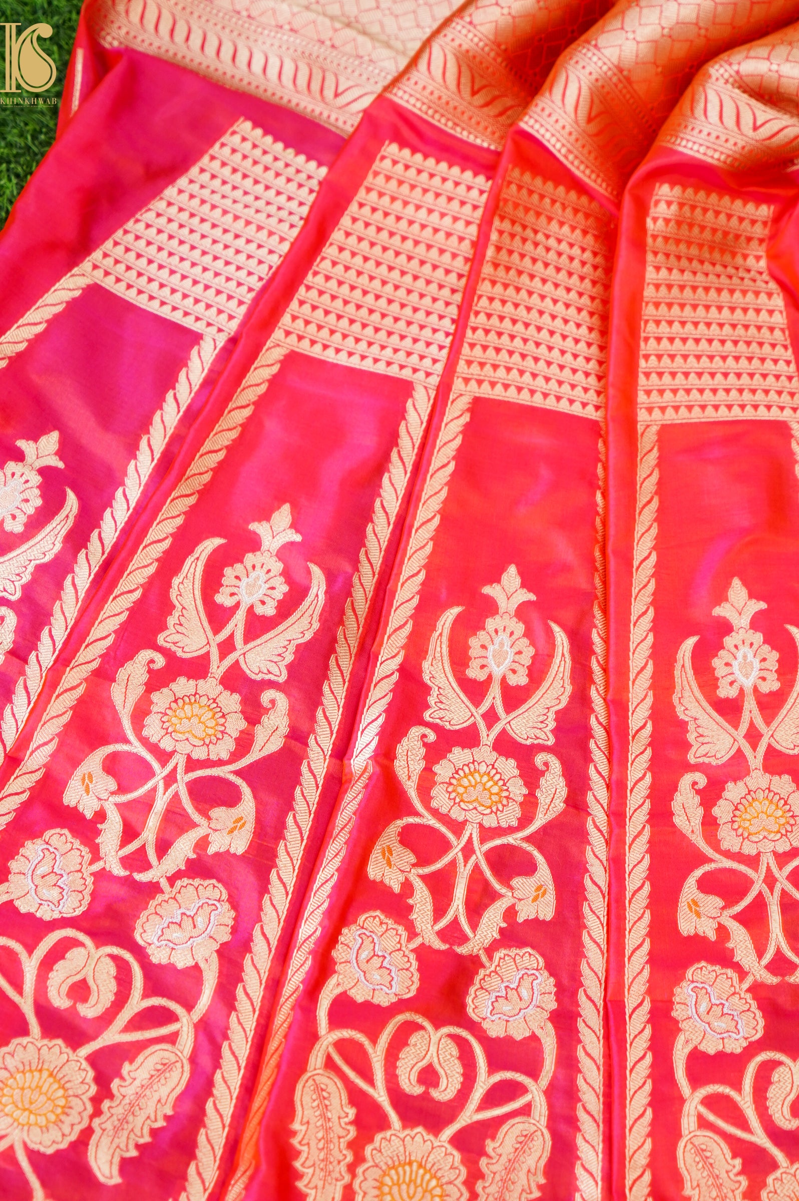Handloom Banarasi Katan Silk Kalidar Latikaa Lehenga