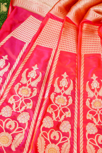 Handloom Banarasi Katan Silk Kalidar Latikaa Lehenga