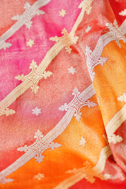 Handloom Banarasi Rangkat Tissue Silk Saree