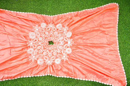 Handwoven Pure Silk Maharani Bandhani Hands Free Saree