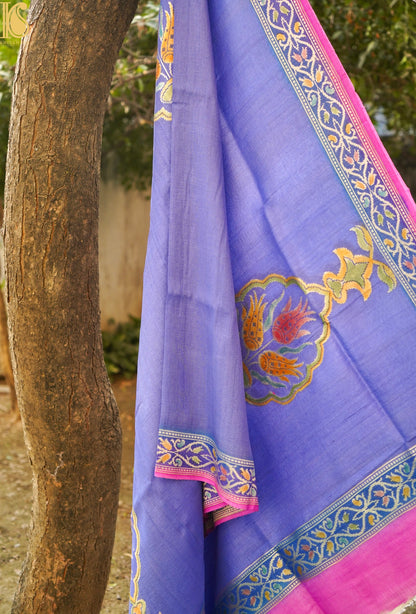 Pure Tussar Georgette Handloom Banarasi Turkish Dupatta