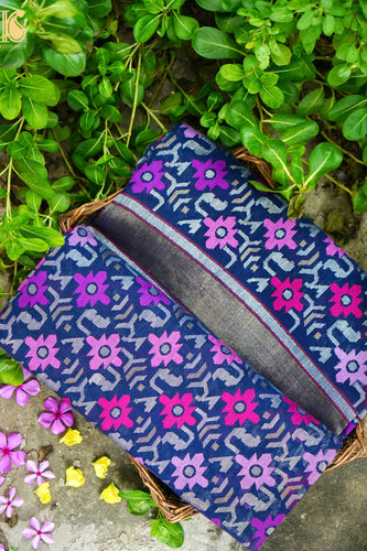 Handloom Banarasi Real Silver Zari Cotton Saree