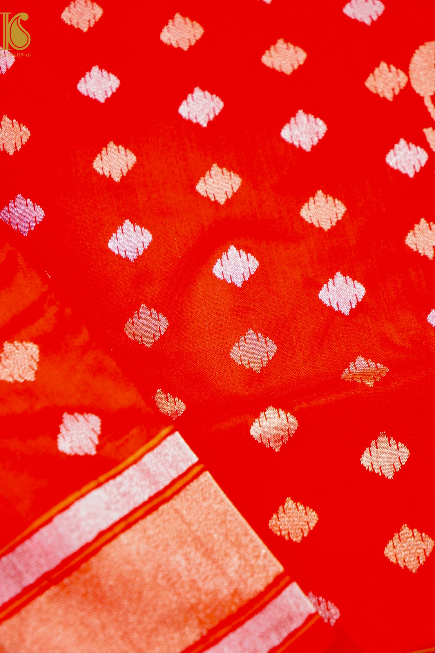 Handloom Banarasi Real Silver Zari Cotton Saree