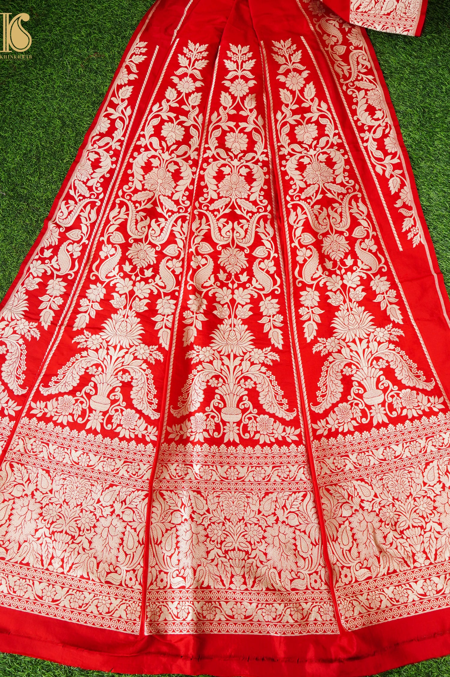 Handloom Banarasi Katan Silk Kalidar Aranya Lehenga