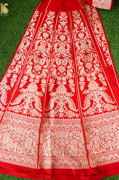 Handloom Banarasi Katan Silk Kalidar Aranya Lehenga