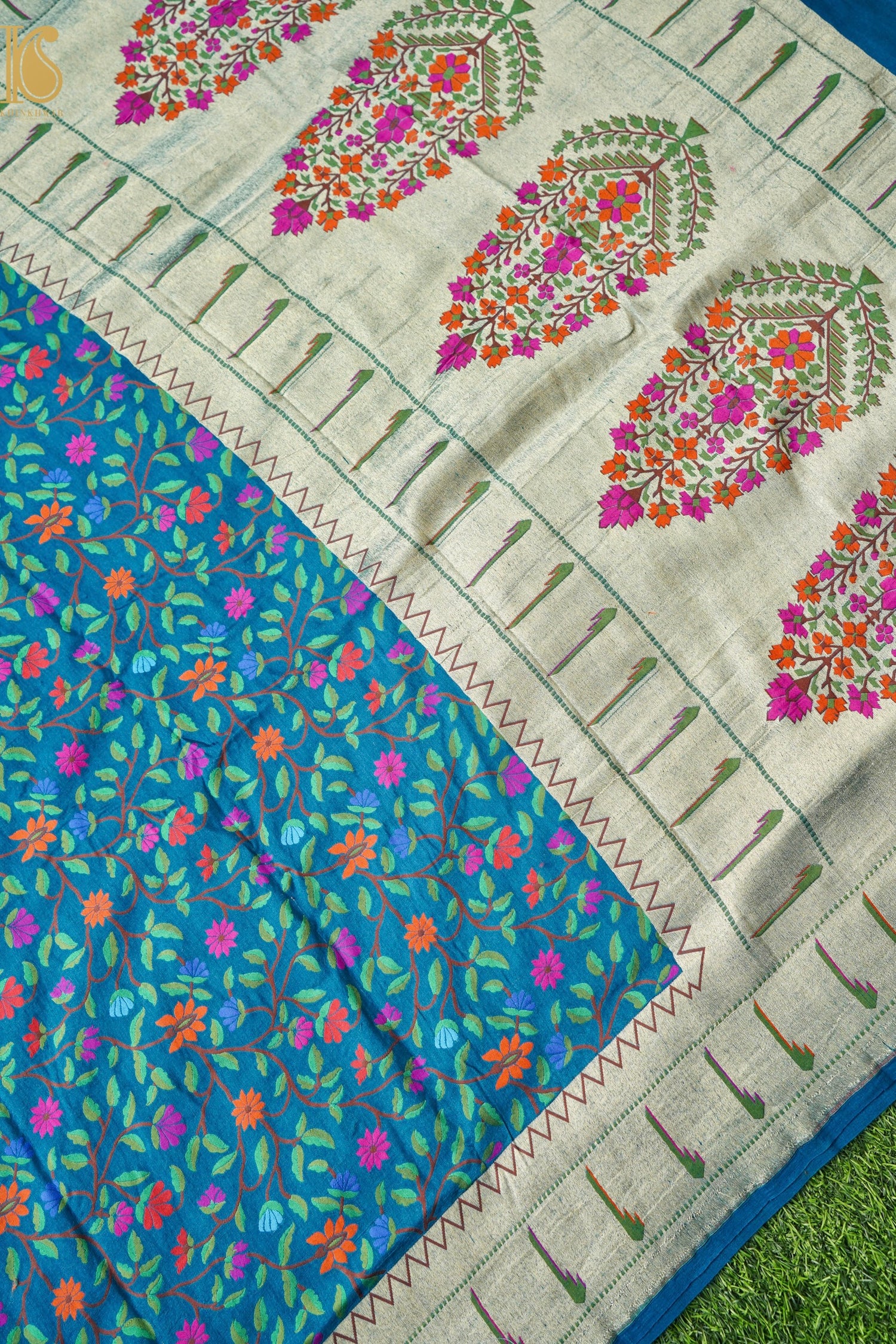 Pure Moonga Silk Handloom Banarasi Dupatta