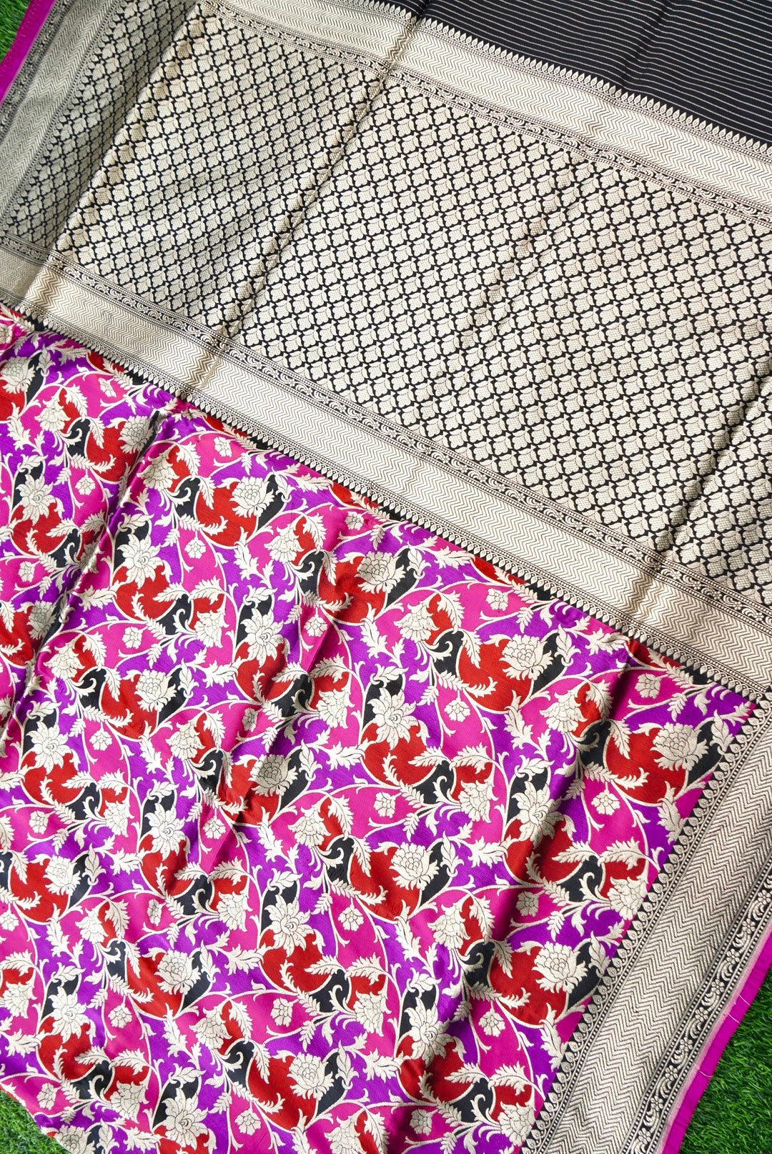 Handloom Banarasi Pure Katan Silk Rangkat Saree