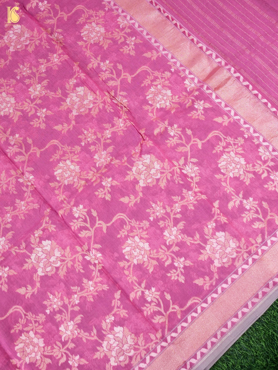 Handloom Pure Cotton Banarasi Jamdani Ektara Suit Fabric Set