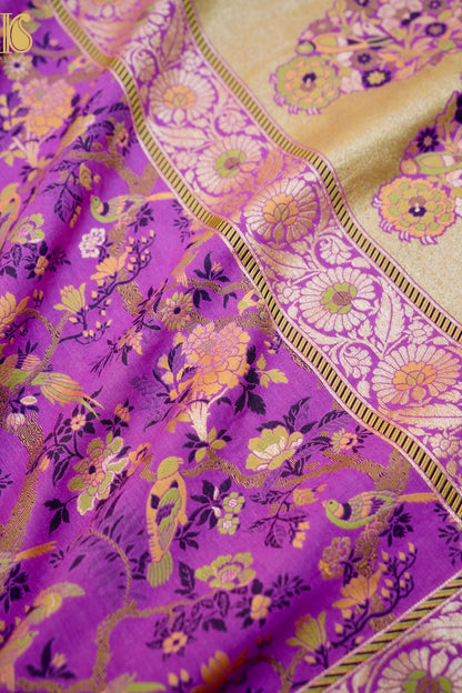 Moonga Silk Meenakari Banarasi Dupatta