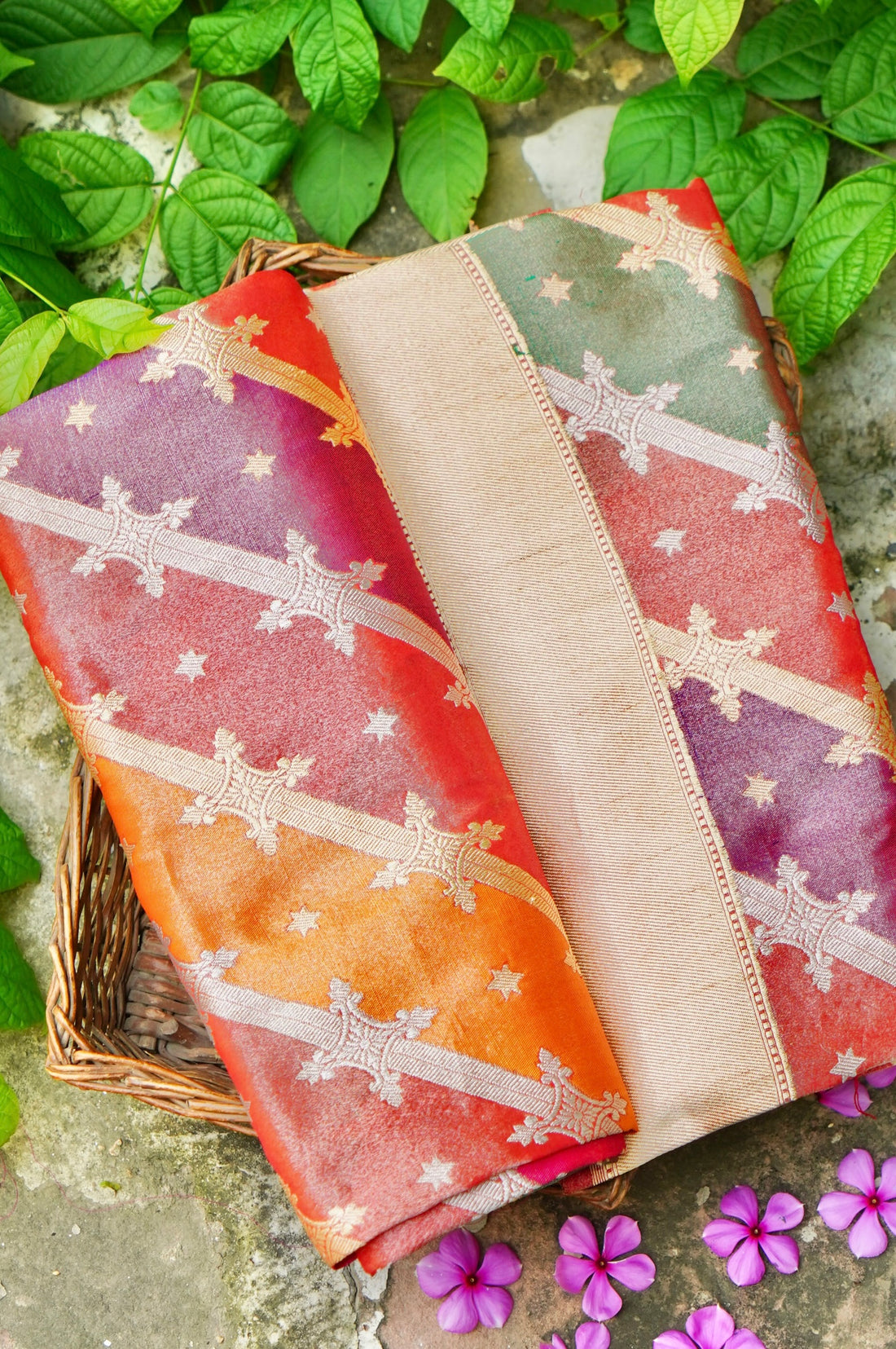 Handloom Banarasi Rangkat Tissue Silk Saree