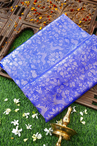 Handloom Banarasi Katan Silk Brocade Shikargah Saree