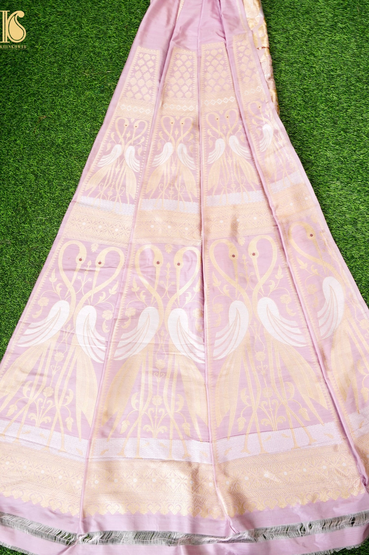 Handloom Banarasi Katan Silk Kalidar Swanwi Lehenga