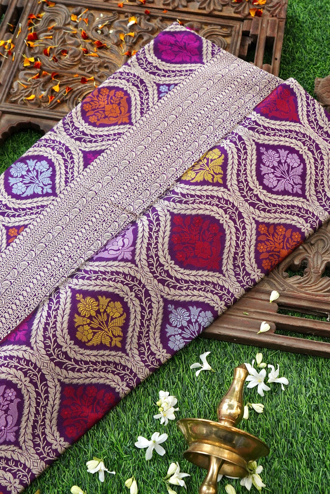 Handloom Banarasi Silk Brocade Saree