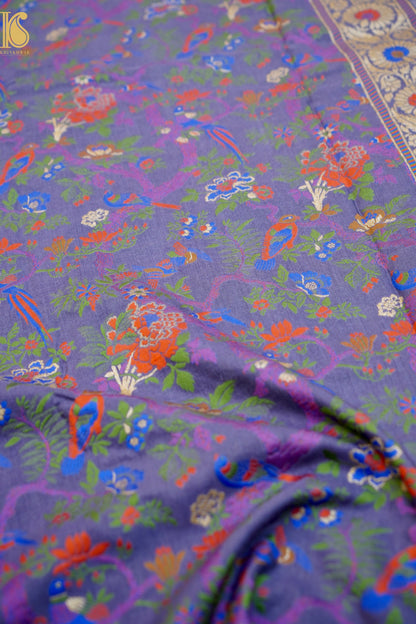 Moonga Silk Meenakari Banarasi Dupatta