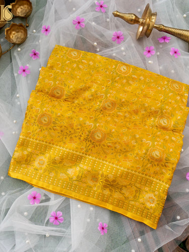 Handloom Banarasi Silk Resham Tanchoi Saree