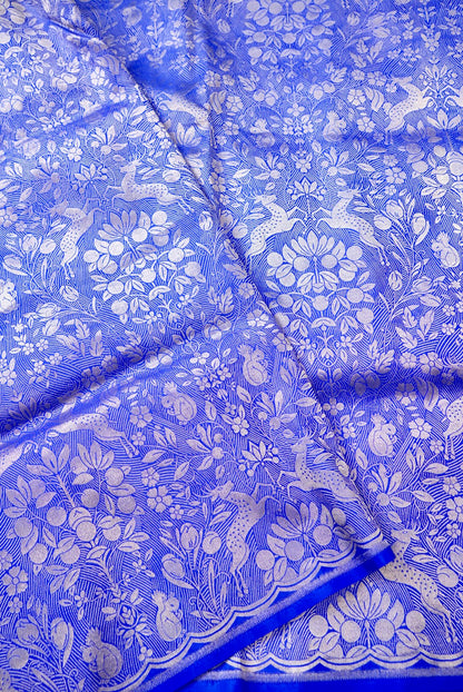 Handloom Banarasi Katan Silk Brocade Shikargah Saree