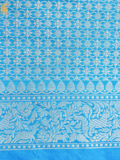 Handloom Banarasi Katan Shikargah Saree