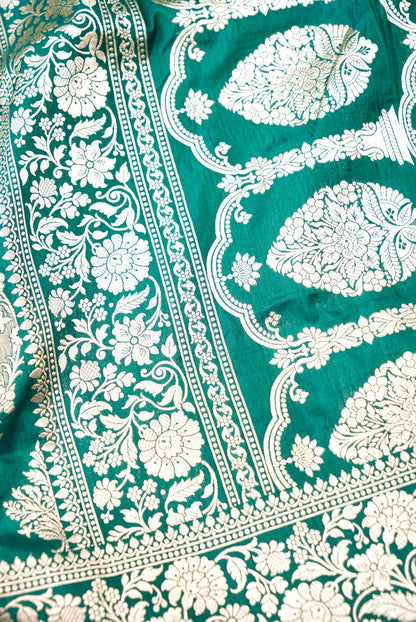 Handloom Banarasi Pure Katan Silk Rangkat Saree