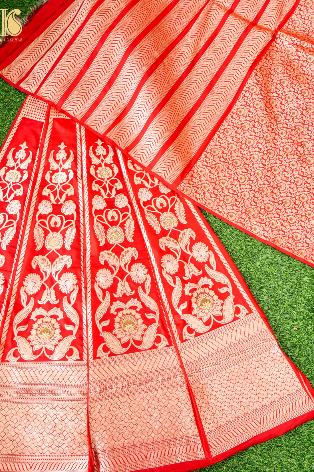 Handloom Banarasi Katan Silk Kalidar Latikaa Lehenga