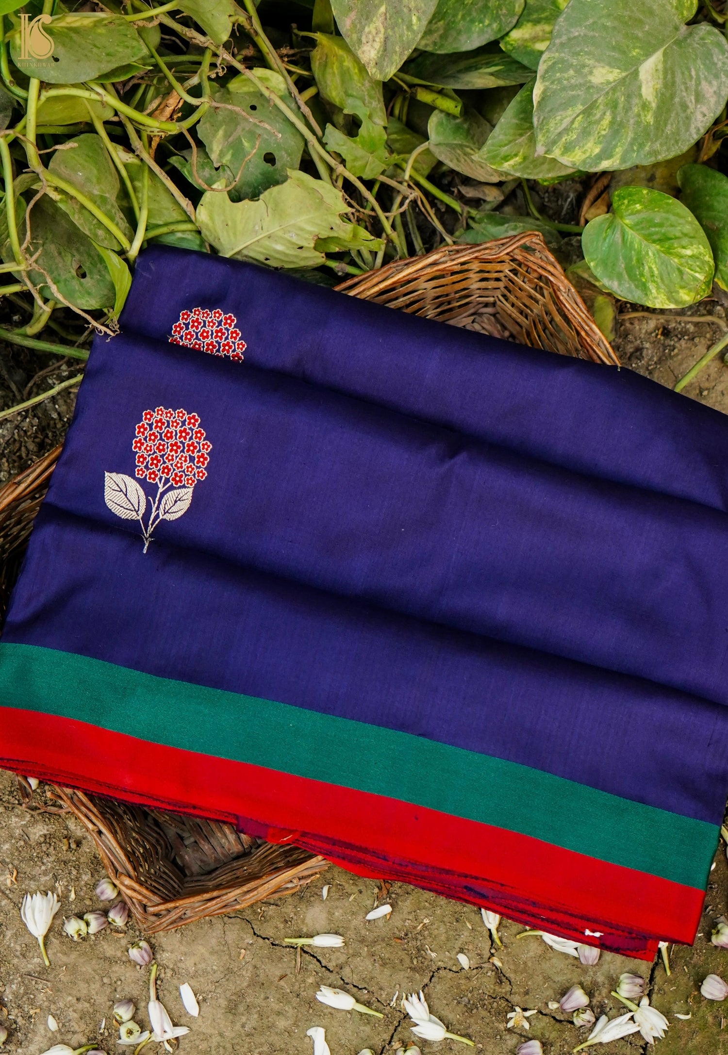 Handwoven Pure Mashru Silk Kadwa Banarasi Saree