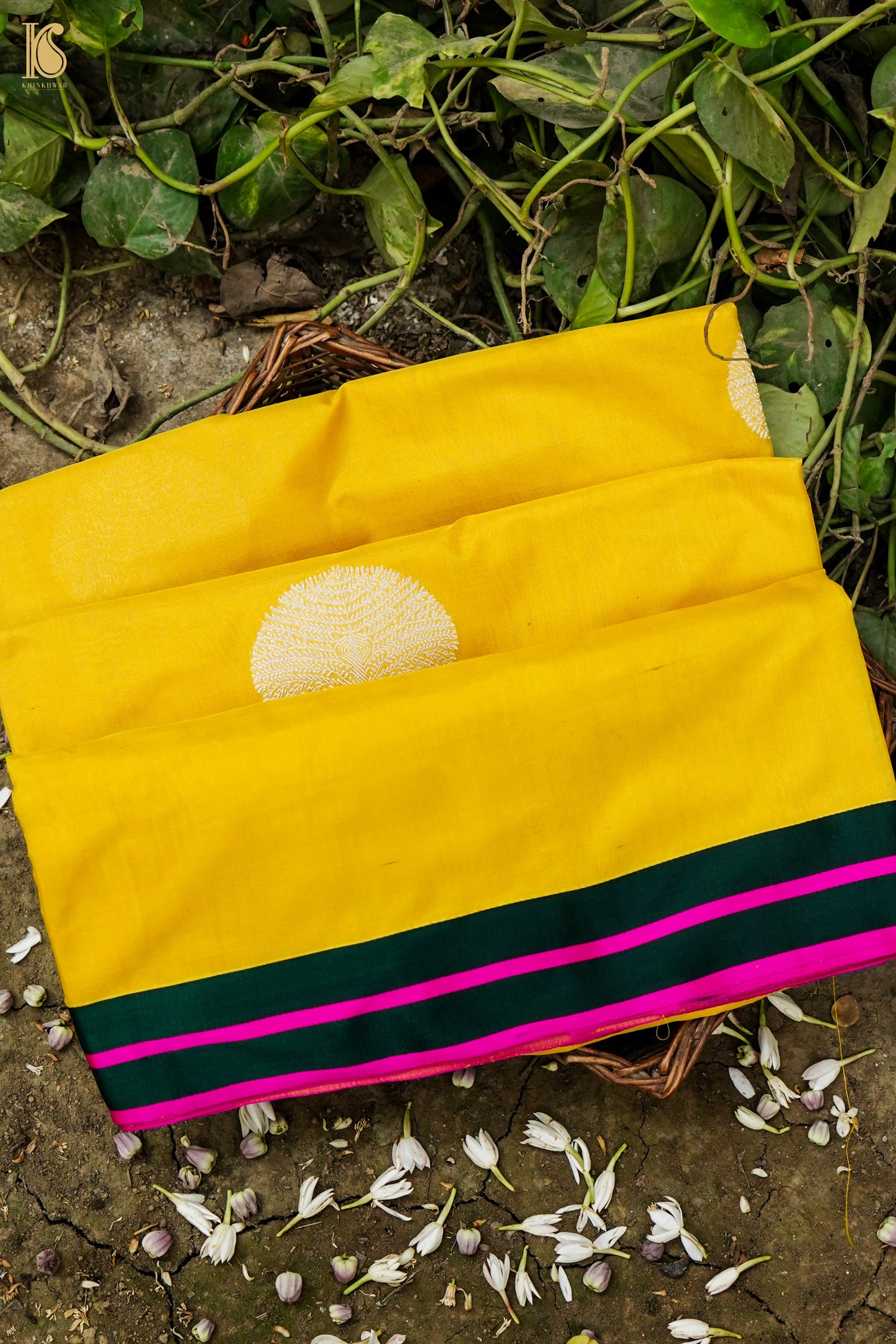 Handwoven Pure Mashru Silk Kadwa Banarasi Saree