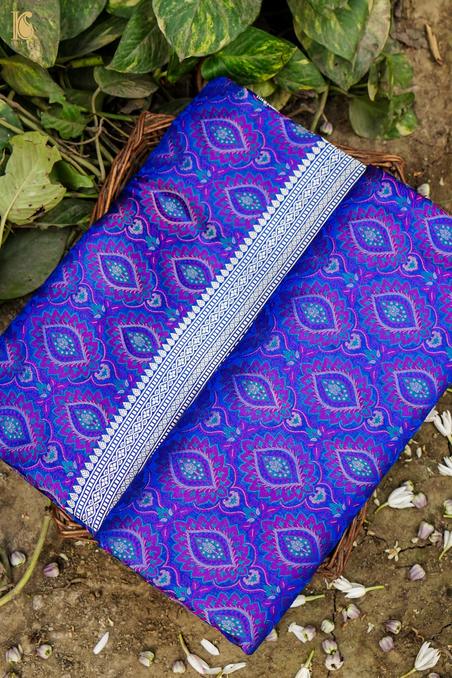 Handwoven Pure Mashru Silk Tanchoi Banarasi Saree