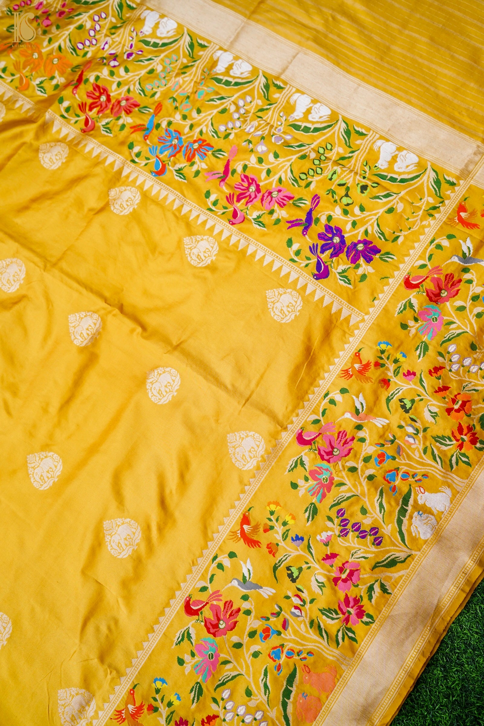 Banarasi Handloom Pure Katan Silk Kadwa Saree