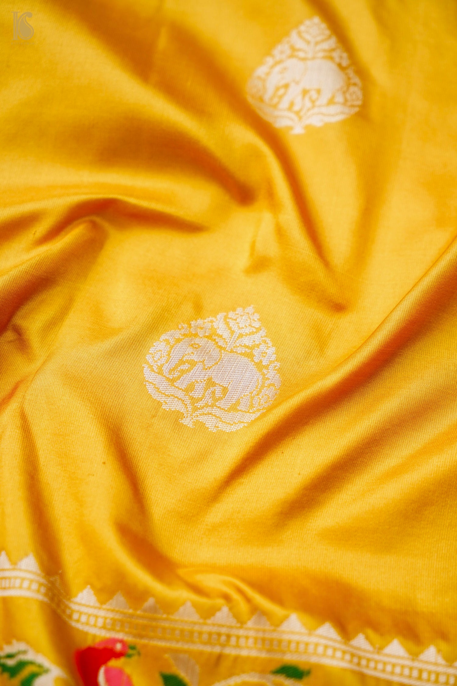 Banarasi Handloom Pure Katan Silk Kadwa Saree