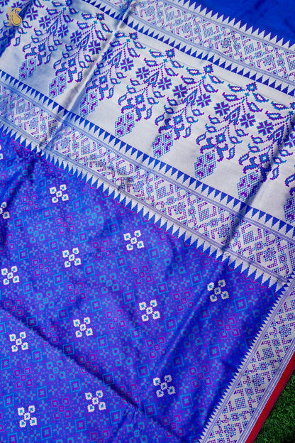 Handwoven Pure Mashru Silk Tanchoi Banarasi Saree