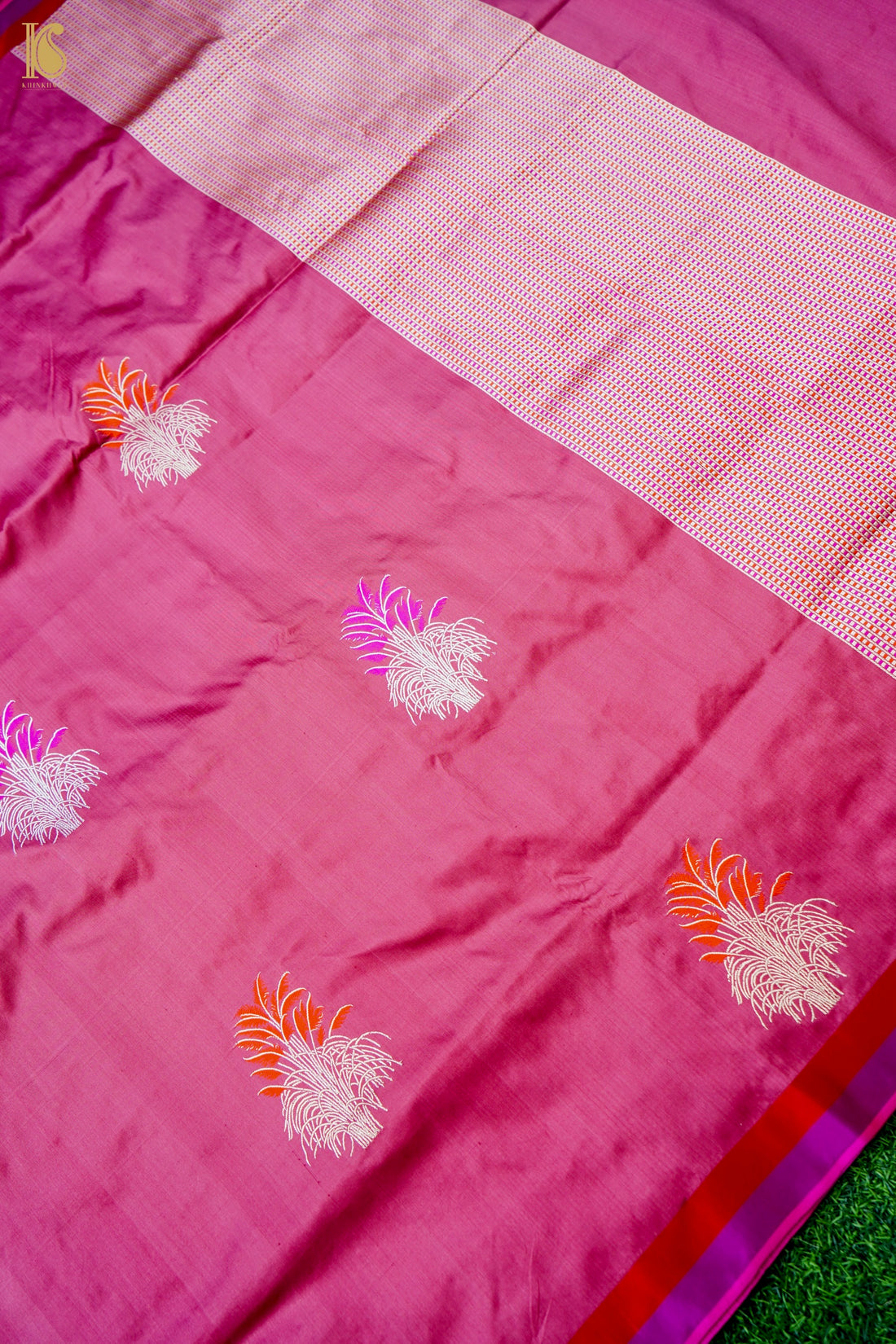 Handwoven Pure Mashru Silk Kadwa Banarasi Saree