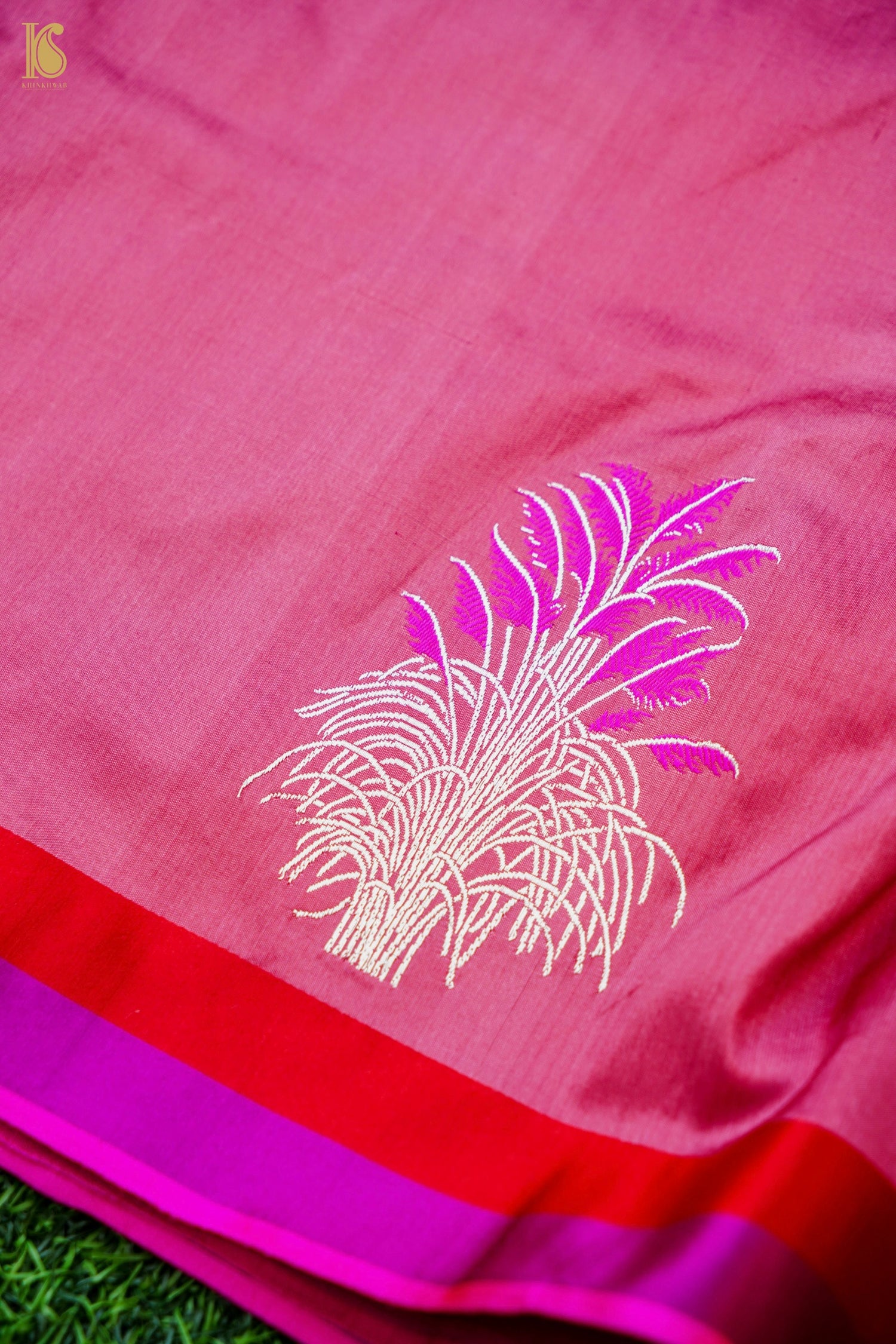 Handwoven Pure Mashru Silk Kadwa Banarasi Saree