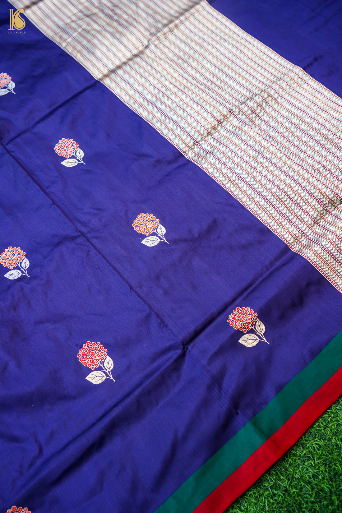 Handwoven Pure Mashru Silk Kadwa Banarasi Saree