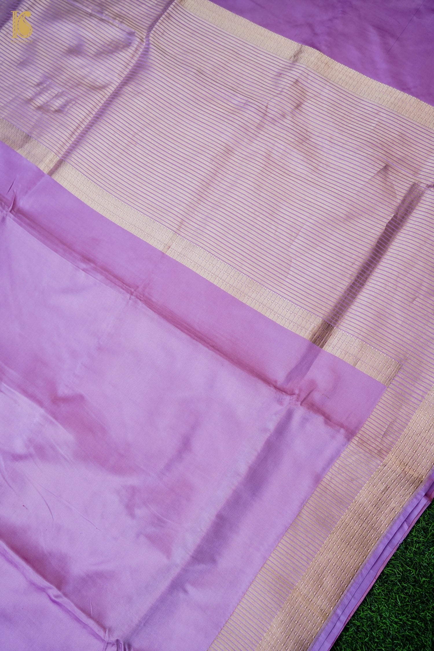 Handwoven Pure Mashru Satin Silk Valkalam Banarasi Saree